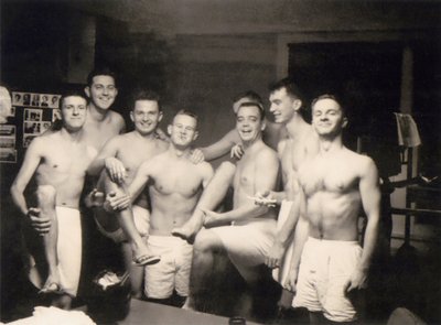 American Soldiers in the Changing Room by Unknown